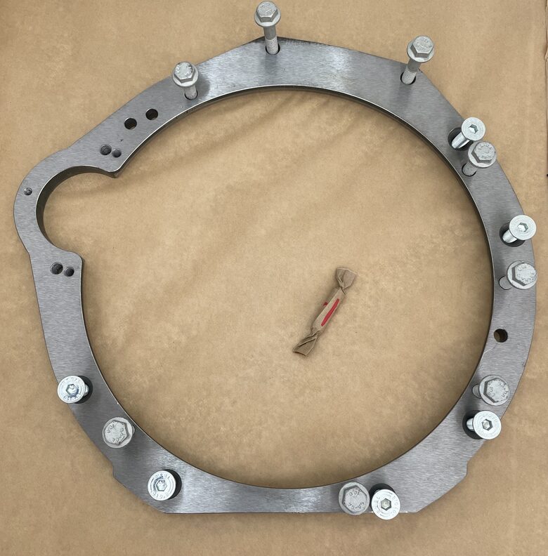 adapter plate from 3.2cdi om648 to 2.7 cdi 711.65.. (2.2/2.7cdi (om646/647) gearbox)