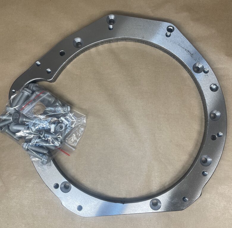 Gearbox adapter plate 2.7cdi om 647 (om612) to 722.908 gearbox from om651 engine